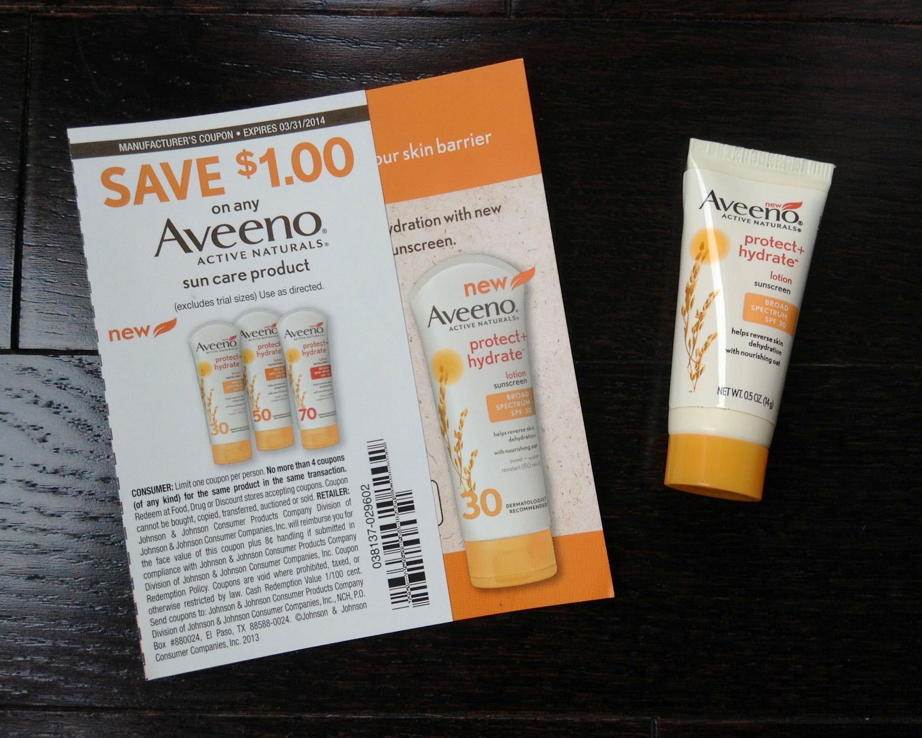 Aveeno Protect + Hydrate Sunscreen