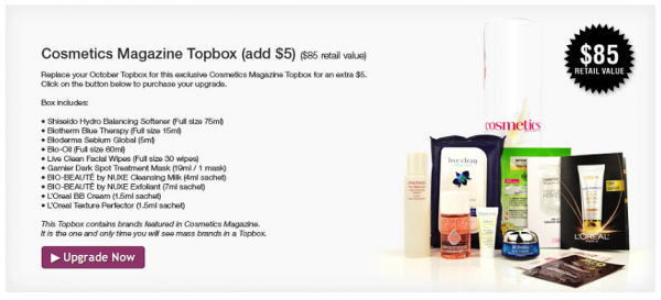 Cosmetics Magazine Topbox