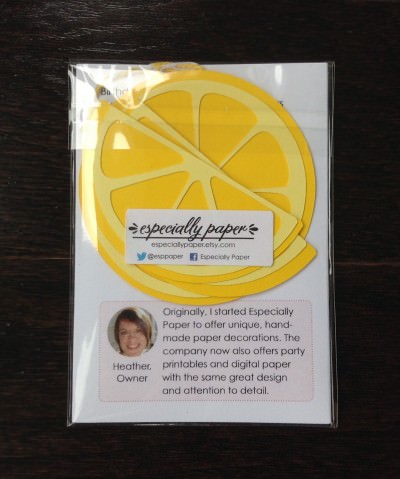 Especially Paper - Lemon Tag Pack w/ Free Printable Birthday Banner