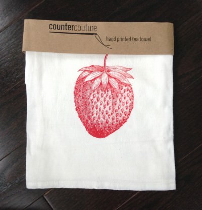 Countercouture Strawberry Tea Towel