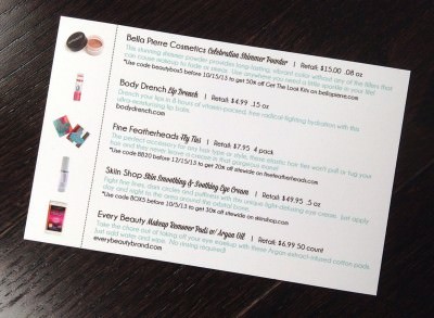 Beauty Box 5 – September Review