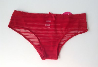 Spree Cheeky - Red Striped Mesh Bikini Spree Cheeky - Red Striped Mesh Bikini