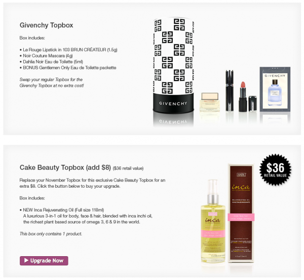 Topbox Wish List - November 2013