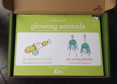 Kiwi Crate Review "Glowing Animals" - October 2013