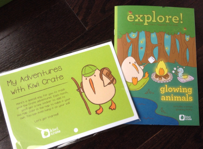 Kiwi Crate Review "Glowing Animals" - October 2013