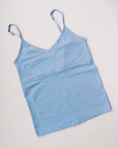Brava Shelf Bra Tank (Baby Blue)