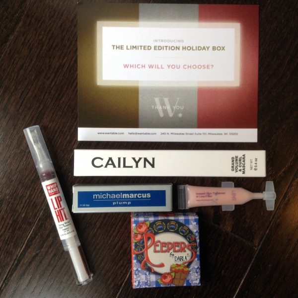 Wantable Makeup Box Review – November 2013