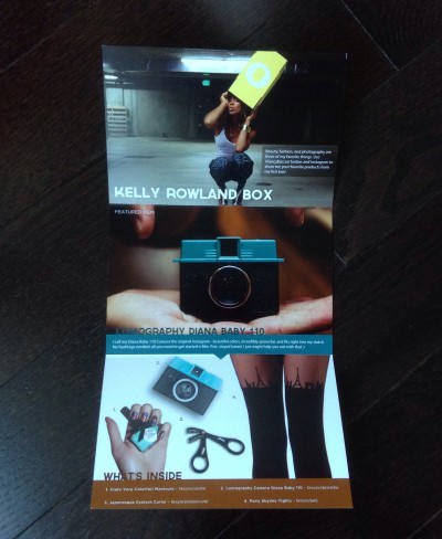 Kelly Rowland Fancy Box Fold Out Card