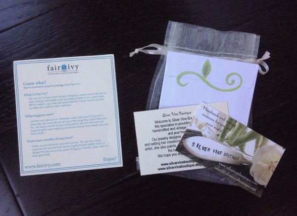 Fair Ivy Review - November 2013 - Monthly Gift Box Subscription Fair Ivy Review - November 2013 - Monthly Gift Box Subscription
