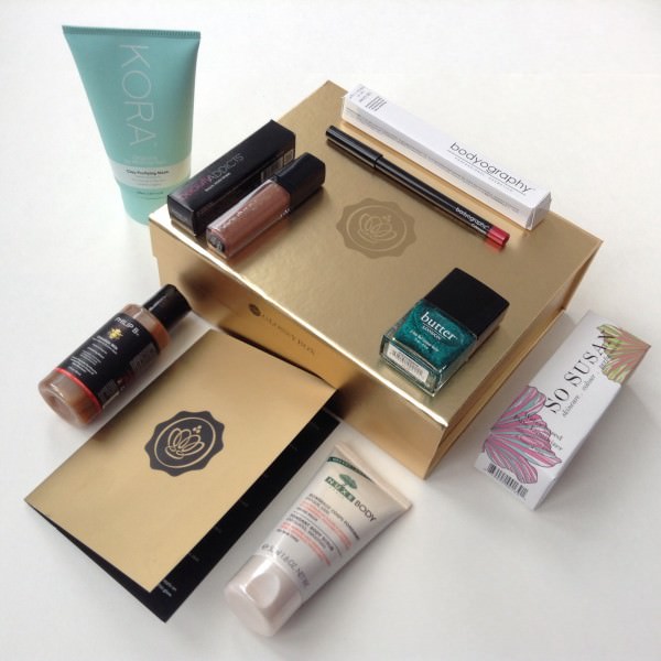 Limited Edition Gold Holiday Glossybox Review - December 2013