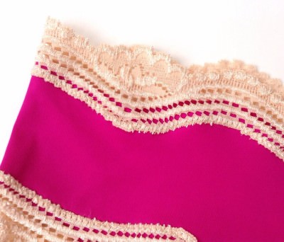 Fuchsia & Nude Hipster Thong - Closer Look Fuchsia & Nude Hipster Thong - Closer Look