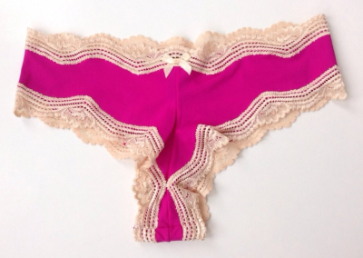 Fuchsia & Nude Hipster Thong Fuchsia & Nude Hipster Thong