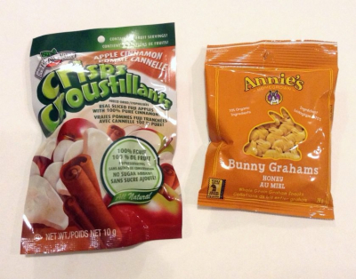 Brothers-All-Natural Apple Cinnamon Crisps, Annie’s Bunny Grahams