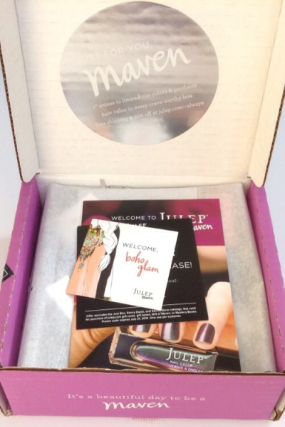 Julep Maven Welcome Box – Boho Glam + Promo Codes – June 2014
