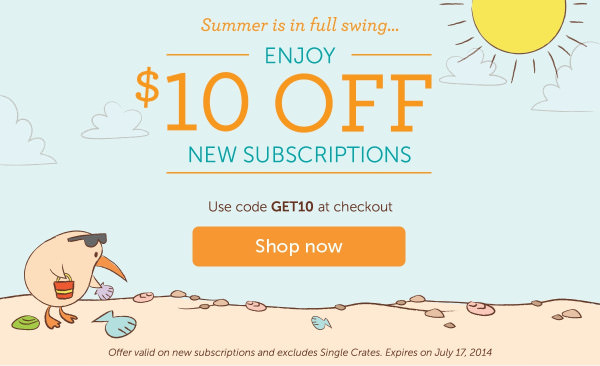 Kiwi Crate $10 Off Promo Code!