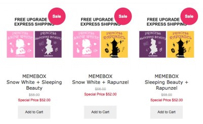 Memebox VIP Exclusives! New Princess Edition Boxes!