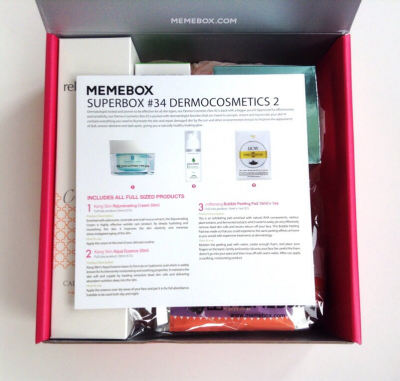 Memebox Superbox #34 Dermocosmetics 2 Review + Promo Codes – August 2014