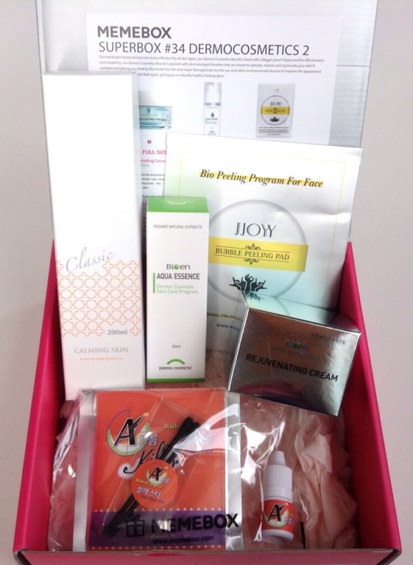 Memebox Superbox #34 Dermocosmetics 2 Review + Promo Codes – August 2014