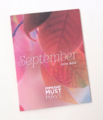 POPSUGAR Must Have Box Review + $15 Off Promo Code – September 2014