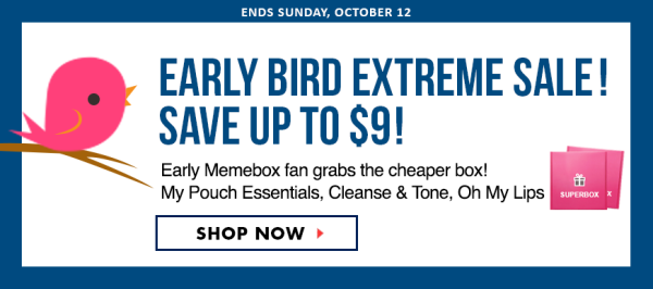 Memebox Early Bird Sale on 3 New Boxes!