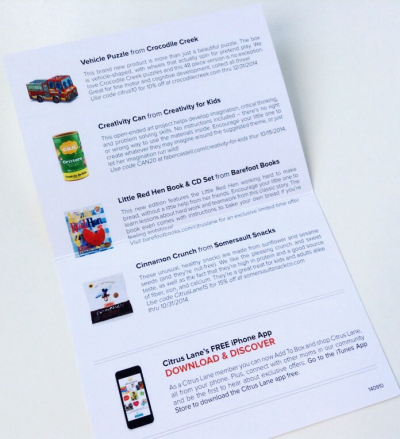 Citrus Lane Review + Coupon Code – September 2014
