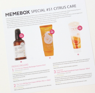 Memebox Citrus Care Review + Promo Codes