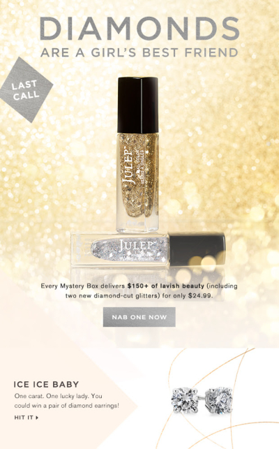 Julep Diamond Mystery Box & New Bubbly Box Welcome Gift