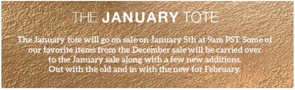 Golden Tote – January The Mystery Tote Details!