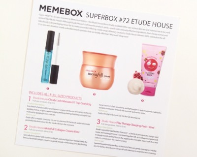 Memebox Etude House Review + Promo Codes