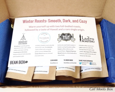 Bean Box Review + Promo Code – January 2015