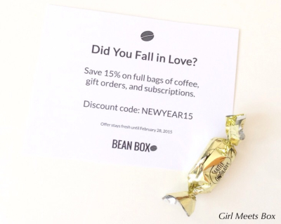 Bean Box Review + Promo Code – January 2015