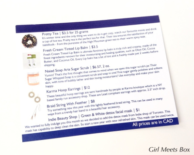 Indulge Me Box Review + Coupon Code – January 2015