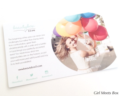 Beauty Box 5 Review + Coupon Code – January 2015