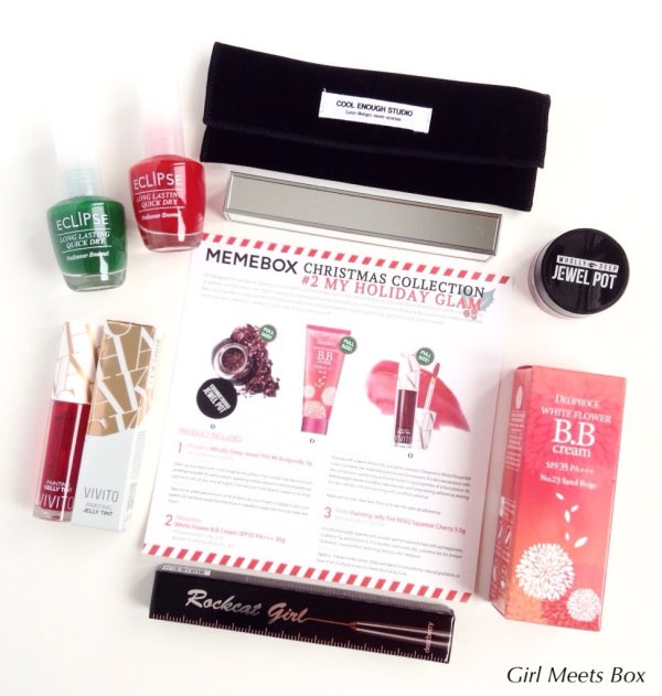 Memebox Christmas Collection #2 My Holiday Glam + Promo Code