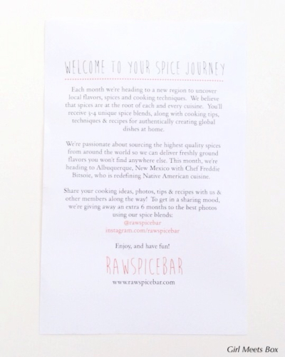 RawSpiceBar Review – January 2015