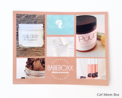 BabeBoxx Review + Coupon Code – March 2015