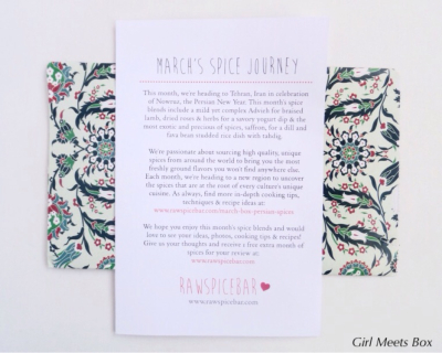 RawSpiceBar Review – March 2015