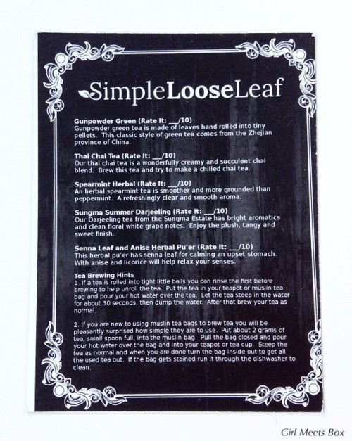 Simple Loose Leaf Review – May 2015