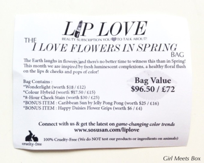 Lip Love Review – April 2015