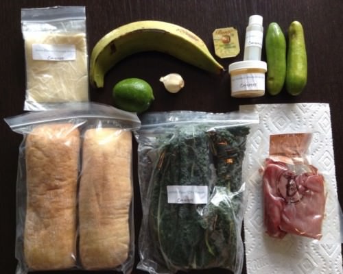 Cuban Sandwiches w/ Browned Plantain & Tuscan Salad Ingredients