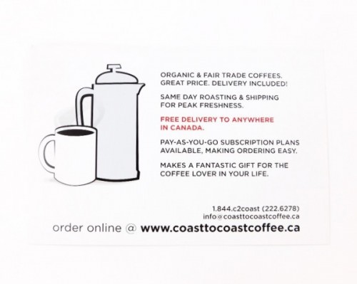 Coast To Coast Coffee Review + Coupon Code & GIVEAWAY – July 2015