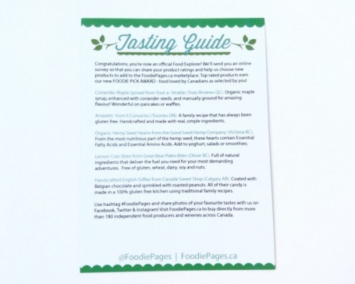 The Tasting Box by Foodie Pages Review + Discount – July 2015