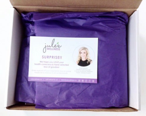 Jule’s Wellness Lifestyle Box Review + Promo Code – August 2015