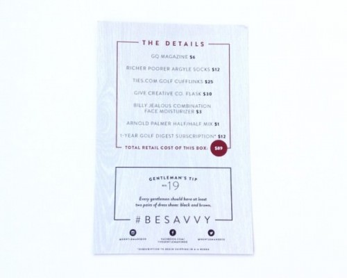 Gentleman’s Box Review – July 2015