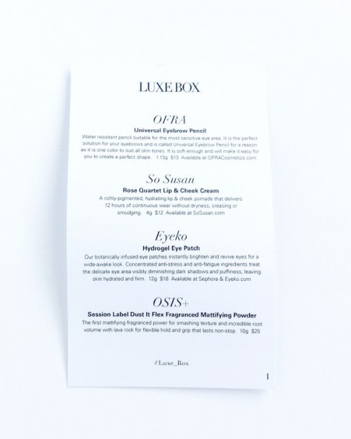 Luxe Box Fall 2015 Review + Discount