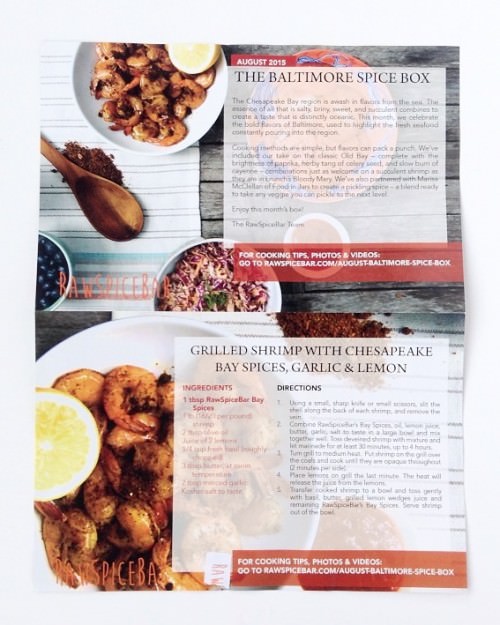 RawSpiceBar Review –  August 2015