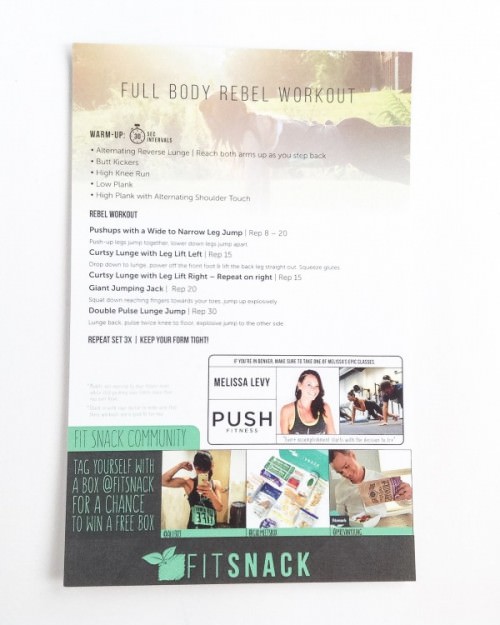 Fit Snack Review – September 2015