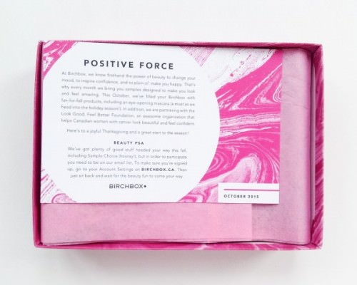 Birchbox Canada Review – October 2015