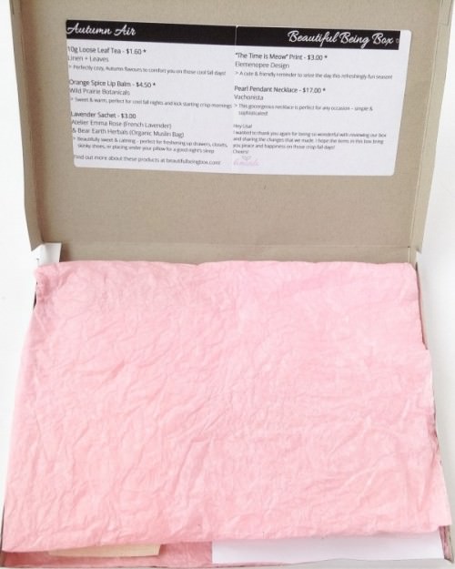 Beautiful Being Box Review + Coupon Code – November 2015