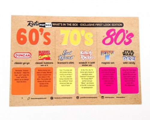 Retro Pop Box Subscription Box Review Coupon Code – October 2015